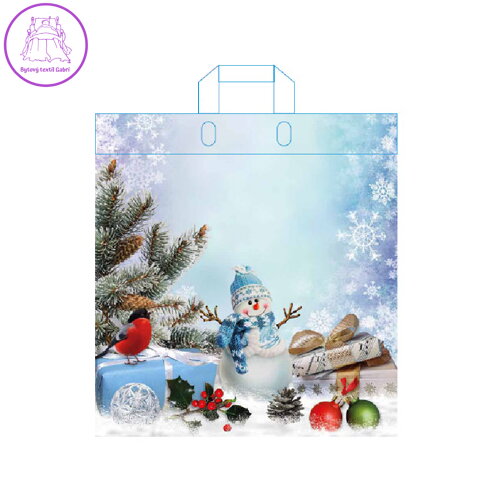 LDPE taška s ušima 45x39 cm, vánoční - mix vzorů LDPE taška s ušima 45x39 cm, vánoční - mix vzorů