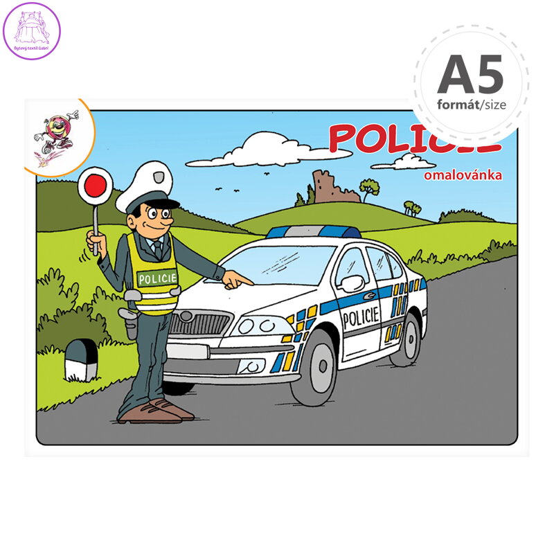 Omalovánka A5 - Policie