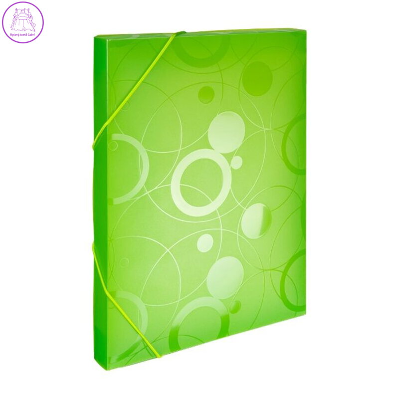 Box na spisy s gumou A4, Neo Colori zelený