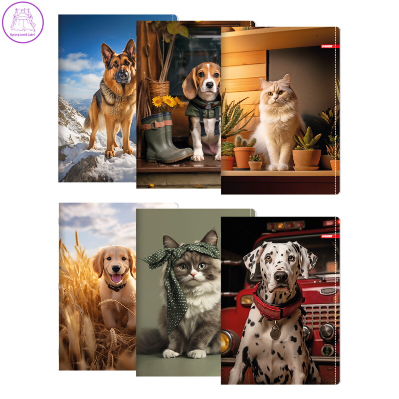 Zápisník A4, linkovaný 444, 40 listů, Exclusive "Pet" Zápisník A4, linkovaný 444, 40 listů, Exclusive "Pet"