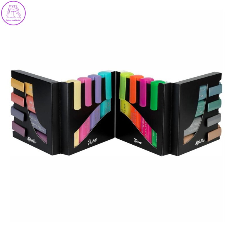 Zvýrazňovač Faber-Castell Textliner + Deskset 16 barev