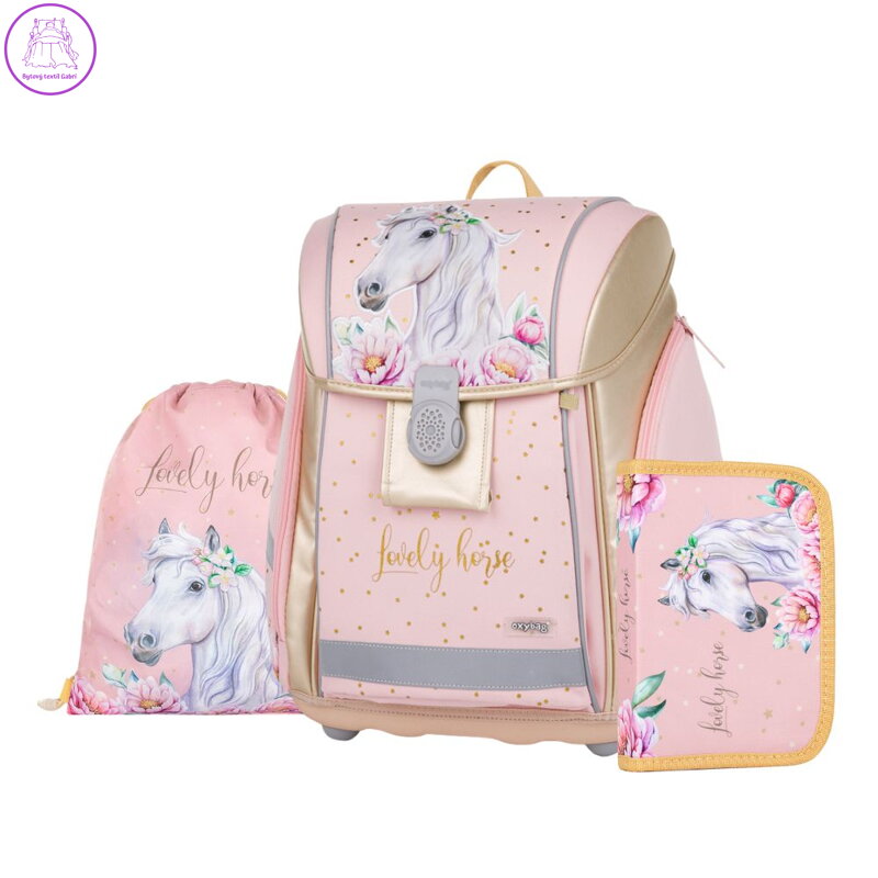 Školní set 3ks PREMIUM LIGHT kůň romantic Školní set 3ks PREMIUM LIGHT kůň romantic
