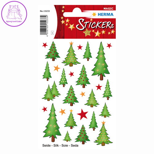 Vánoční etikety Magic - stromky