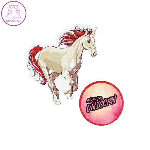 Sticker na tašku Magic Unicorn, sada 2 ks