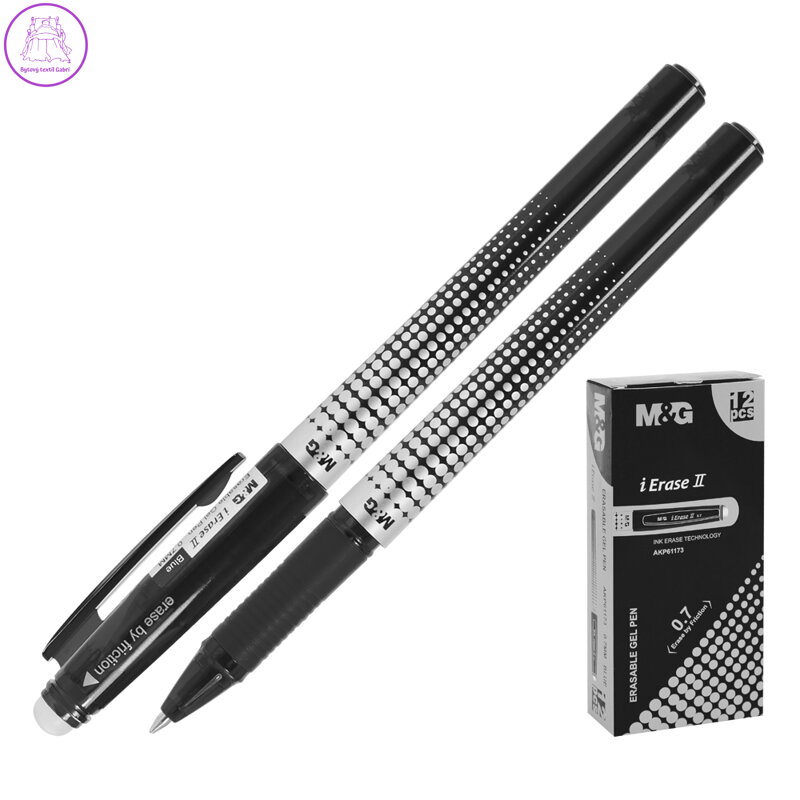 Roller gelový/gumovací M&G iErase II 0,7 mm, černý
