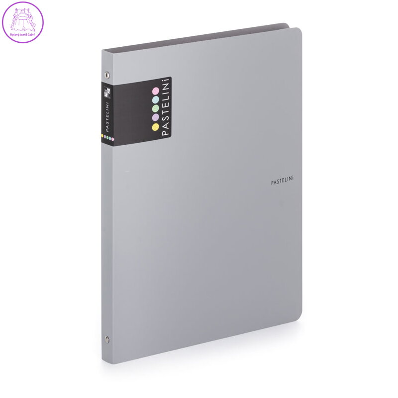 Pořadač PP A4 4kr. PASTELINI šedá Pořadač PP A4 4kr. PASTELINI šedá