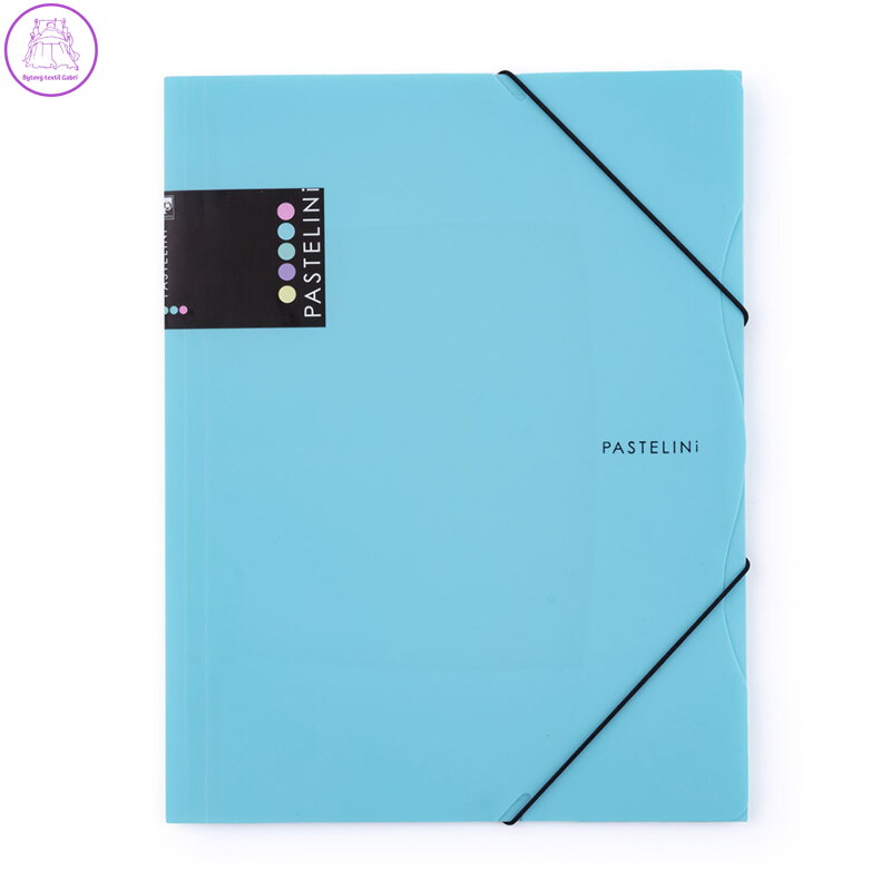 Deska s gumičkou A4 PP PASTELINI, modrá