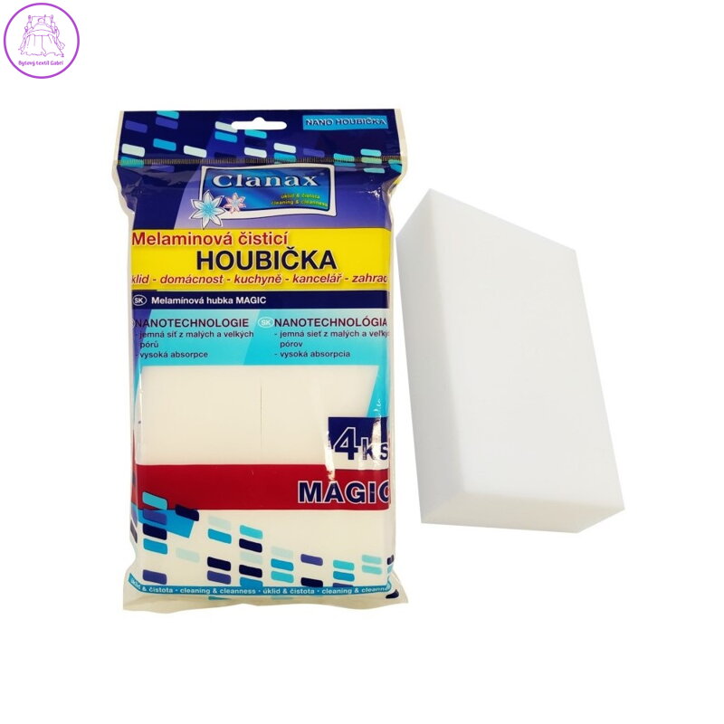 Melaminová houbička Nano 100x60x26 mm (4 ks)