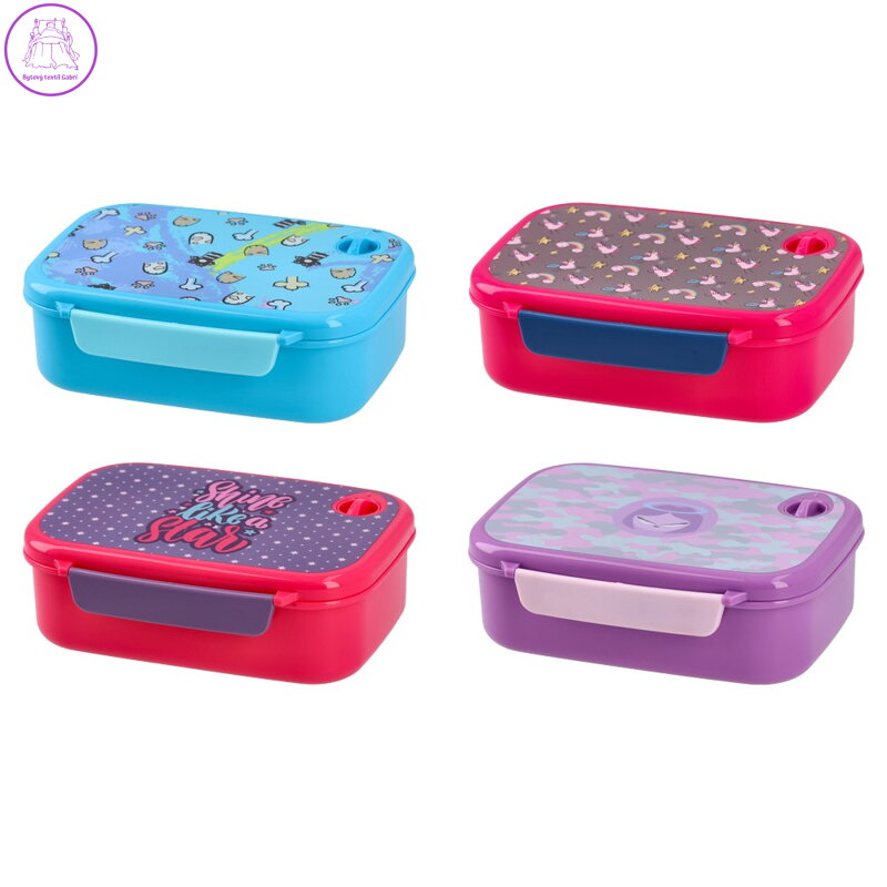 Plastový box na svačinu 765 ml - pro děti (4 motivy)