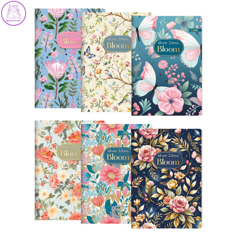 Zápisník A4, linkovaný 444, 40 listů, Exclusive "Bloom" Zápisník A4, linkovaný 444, 40 listů, Exclusive "Bloom"