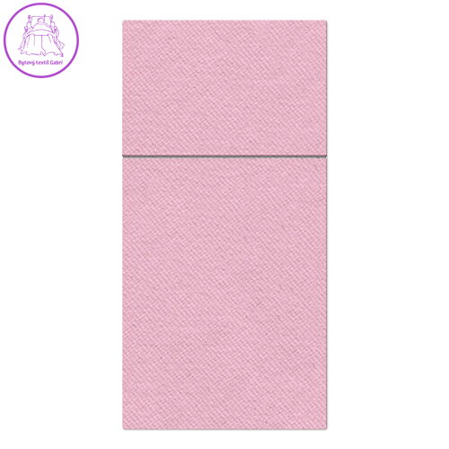 Vrecká na príbory PAW AIRLAID 40x40 cm My monocolor rosa, 25 ks/bal