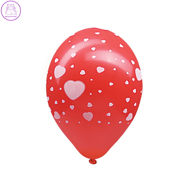 Balón L 30 cm, Srdce bílé / 5 ks / Balón L 30 cm, Srdce bílé / 5 ks /