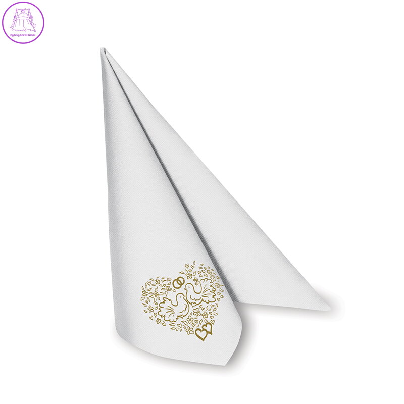 Ubrousky Airlaid 40 x 40 cm SVADBA 50 ks