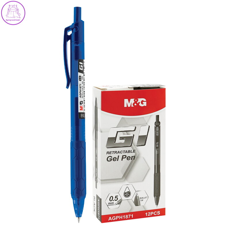 Gelové pero M&G G1 (0,5 mm) - modrá náplň
