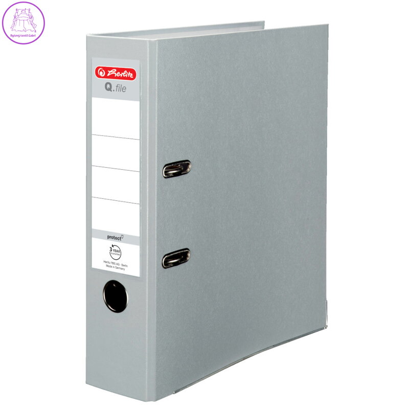 Pořadač pákový Herlitz A4 80 mm šedý Pořadač pákový Herlitz A4 80 mm šedý