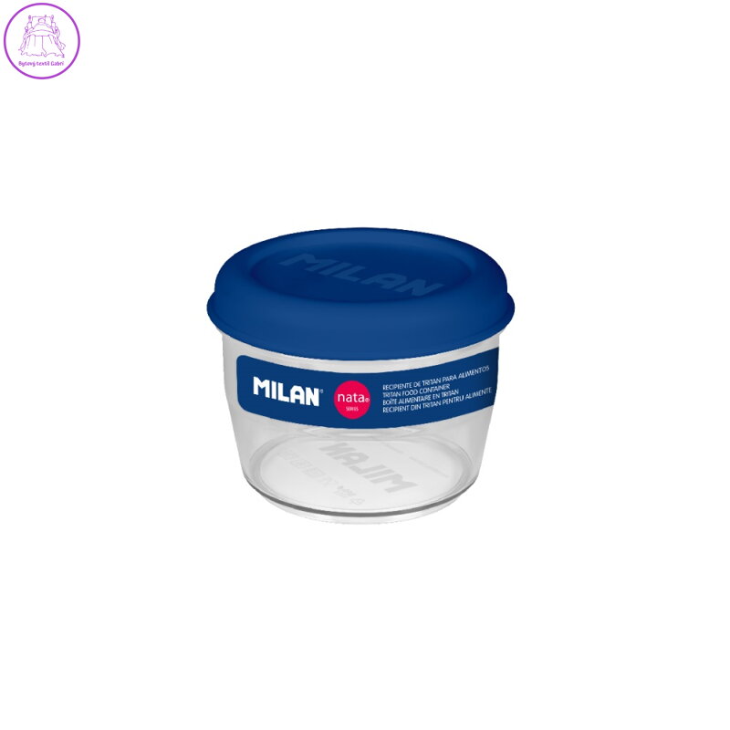 Box na potraviny kulatý MILAN Tritan (nata 624 series) 0,5L - modrý