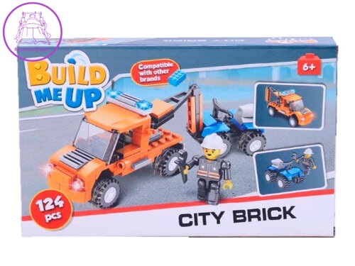 BuildMeUP stavebnice - City brick 124ks v krabičce