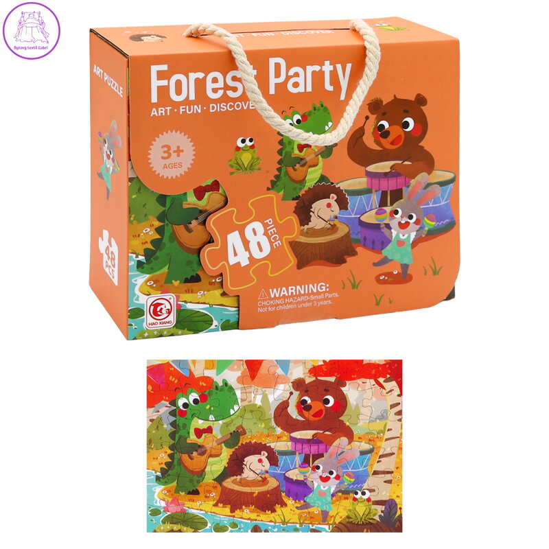 Dětské puzzle 50 x 34 cm (48 dílků) - Forest Party Dětské puzzle 50 x 34 cm (48 dílků) - Forest Party