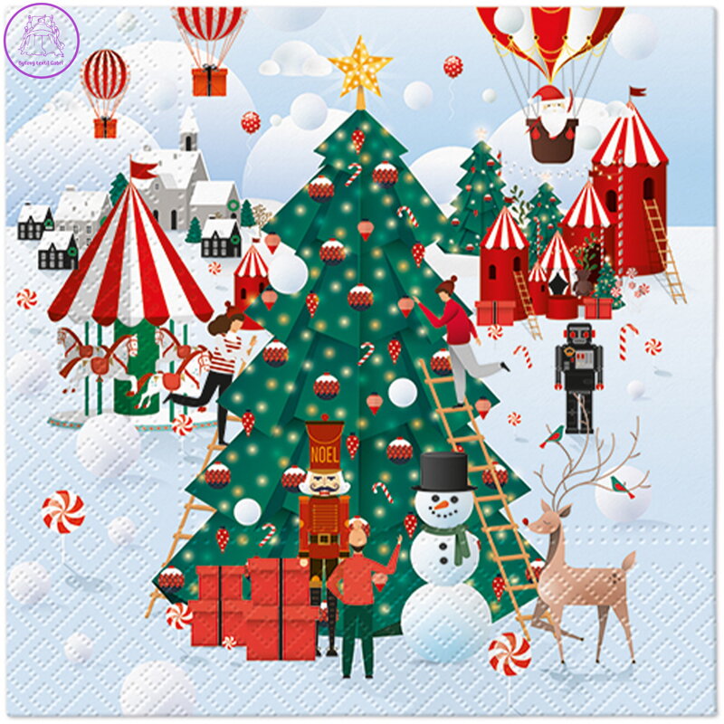 Ubrousky PAW L 33x33cm Christmas Atmosphere