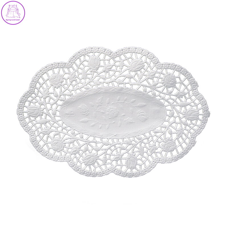 Krajky dekor. oválne 22 x 15 cm (500 ks v bal.)