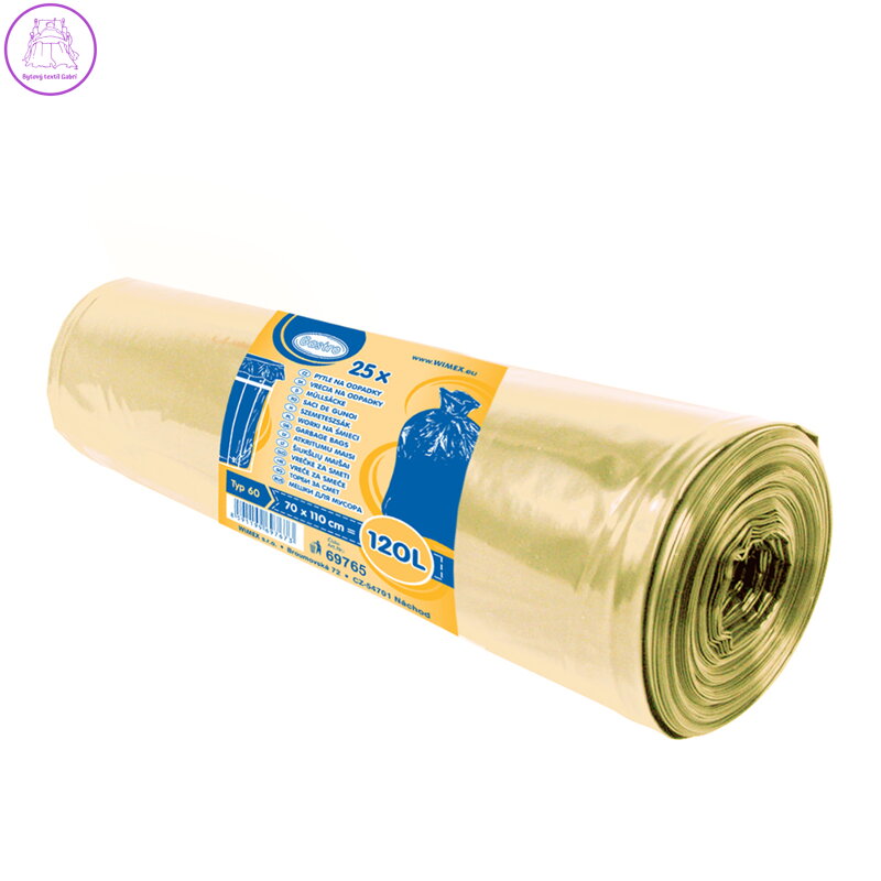 Pytle na odpad 120 l žluté 70 x 110 cm /38mic/ Typ 60 Pytle na odpad 120 l žluté 70 x 110 cm /38mic/ Typ 60