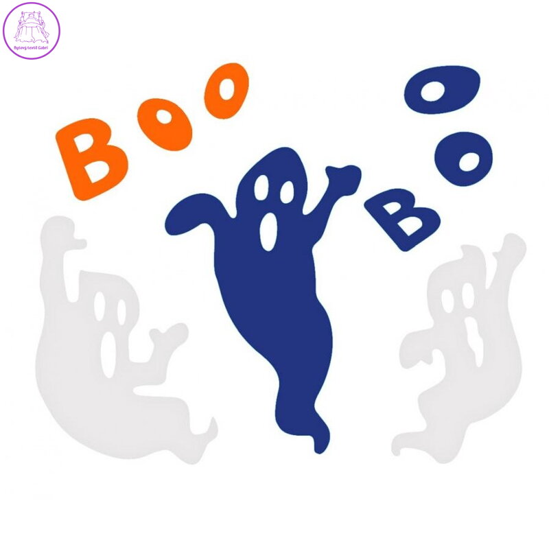 Gelové nálepky Ghosts - BOO, 20x20 cm Gelové nálepky Ghosts - BOO, 20x20 cm