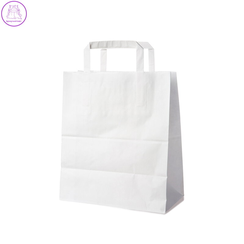 Papírová taška 22x10x28 cm bílá 50ks