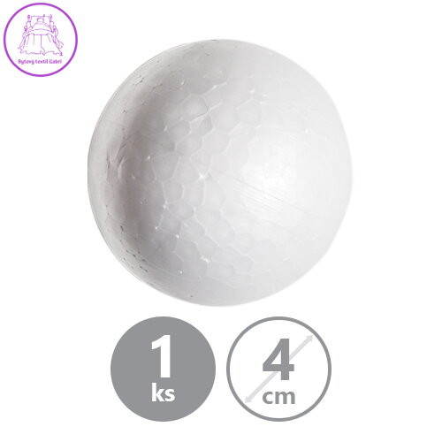 Koule - polystyrénová 4 cm, 1ks