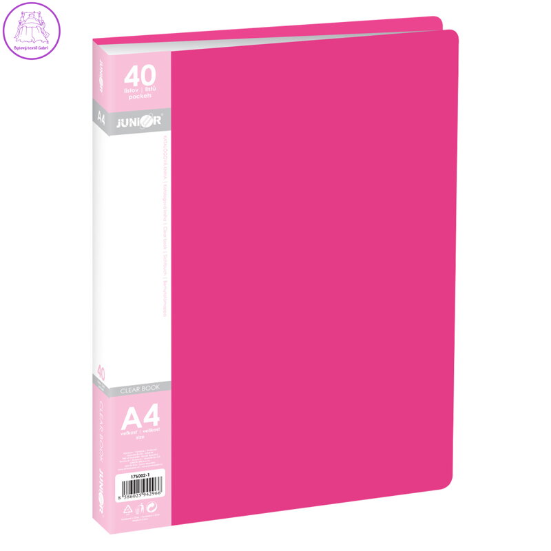 Katalogová kniha A4/40 listová, červená