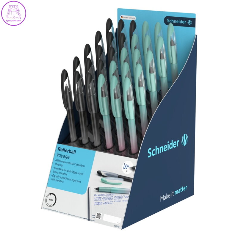 Prezentační stojan Roller Schneider Voyage 30 ks - modrá náplň