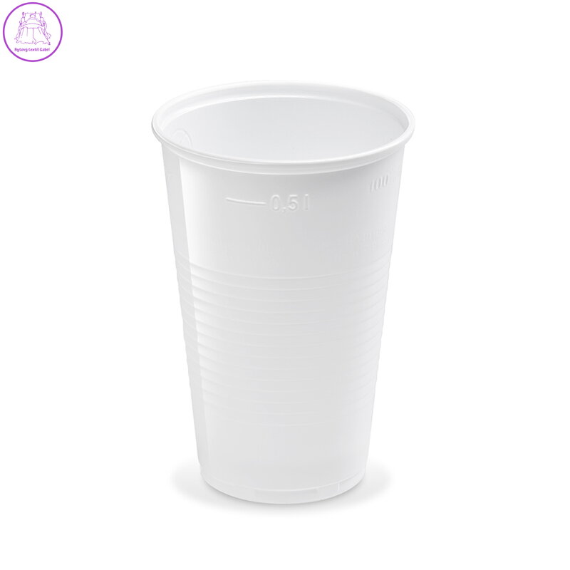 Pohár bílý 0,5 l, 10 ks