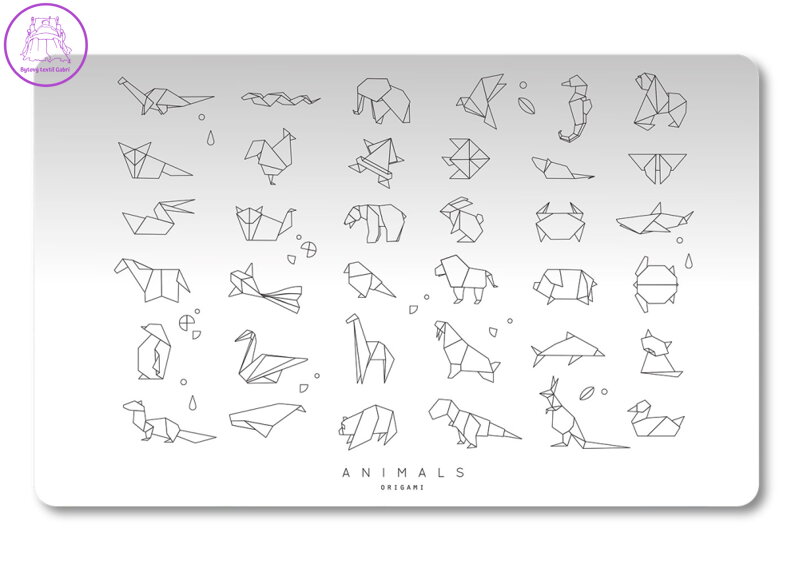Podložka na stůl PP 60x45cm Origami animals Podložka na stůl PP 60x45cm Origami animals