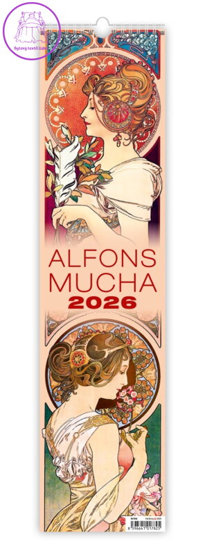 Nástěnný kalendář 2026 Alfons Mucha - kravata Nástěnný kalendář 2026 Alfons Mucha - kravata