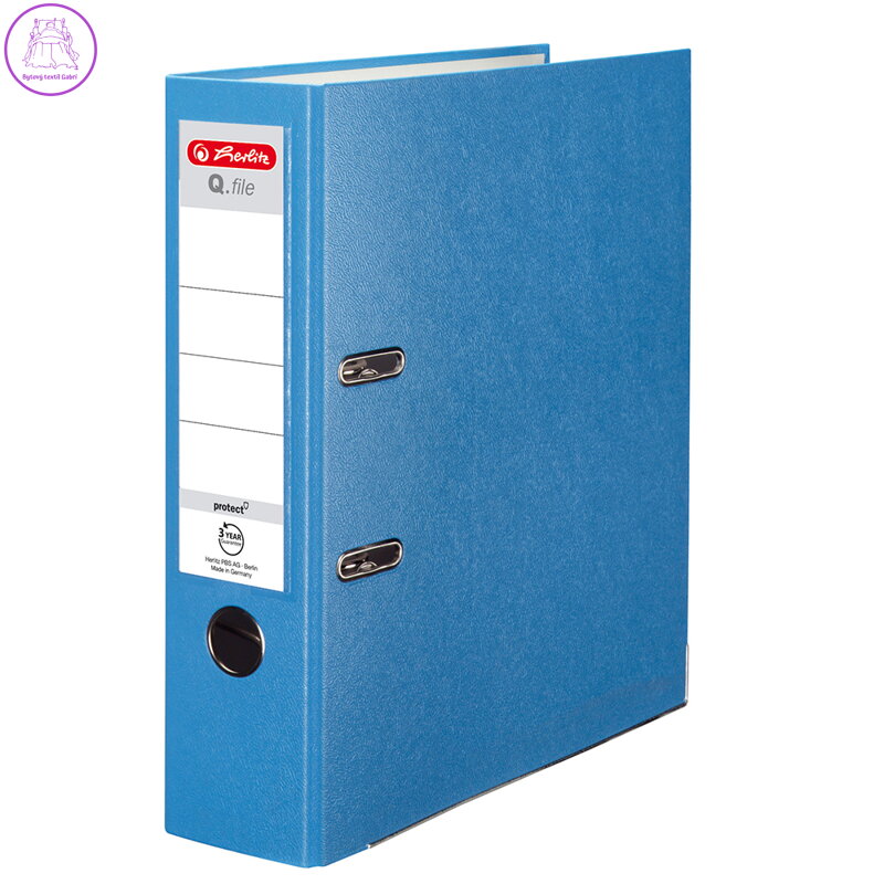 Pořadač pákový Herlitz A4 80 mm aqua Pořadač pákový Herlitz A4 80 mm aqua
