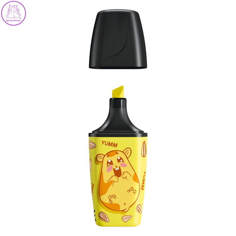 Zvýrazňovač STABILO BOSS MINI Animal Vibes - žlutý