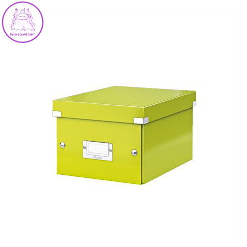 Archivačná krabica "CLICK&STORE", A5, lakový lesk, zelená
