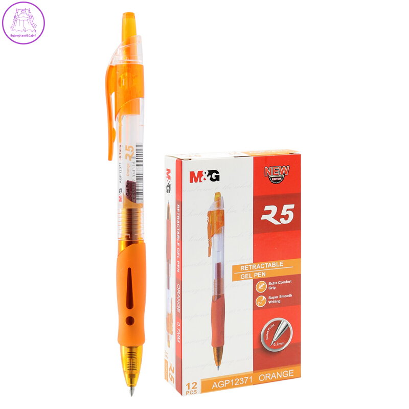 Pero gélové R5 oranžové 0,7mm Pero gélové R5 oranžové 0,7mm