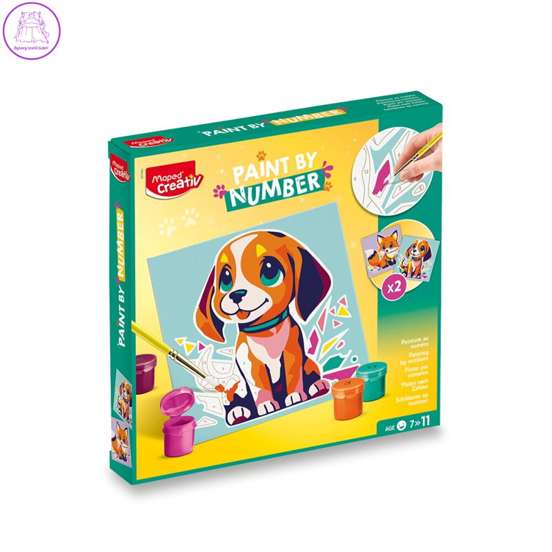 Maped Creativ Malování podle čísel - pes a liška