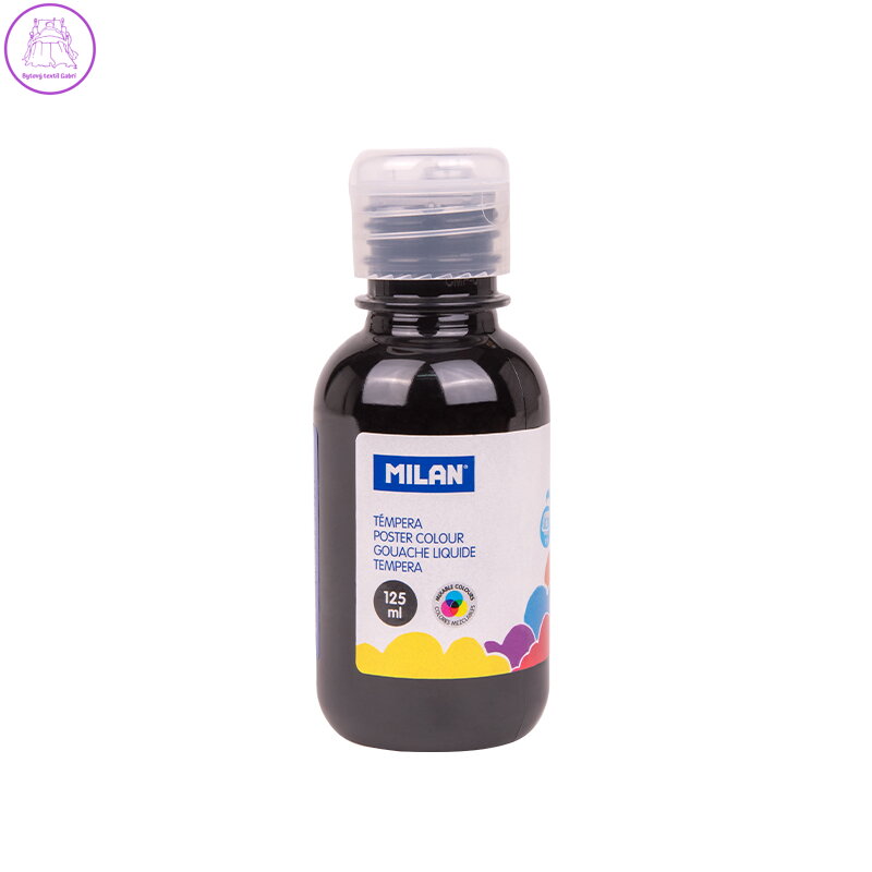 Barva temperové 125ml černá Barva temperové 125ml černá