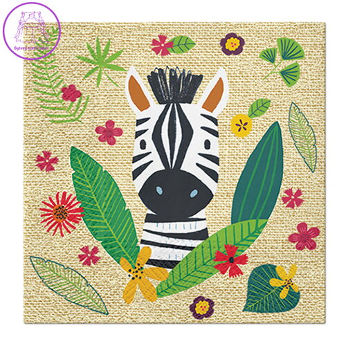 Obrúsky PAW L 33x33cm Jungle Friends