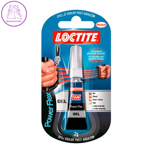 Lepidlo vteřinové Loctite Super Bond Power Flex Gel 2 g Lepidlo vteřinové Loctite Super Bond Power Flex Gel 2 g