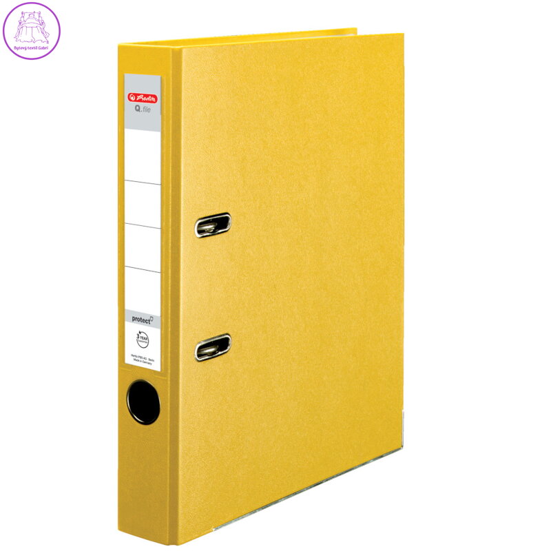 Pořadač pákový Herlitz A4 50 mm žlutý Pořadač pákový Herlitz A4 50 mm žlutý