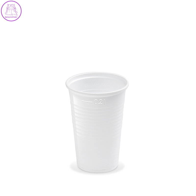 Pohár bílý 0,2 l, 100 ks