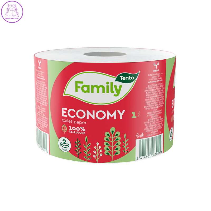 Toaletní papír TENTO ECONOMY 2 vrstvy, 1000 UTR. Toaletní papír TENTO ECONOMY 2 vrstvy, 1000 UTR.