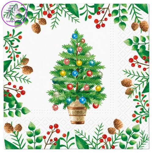 Ubrousky TaT 33x33cm Decorated Tree
