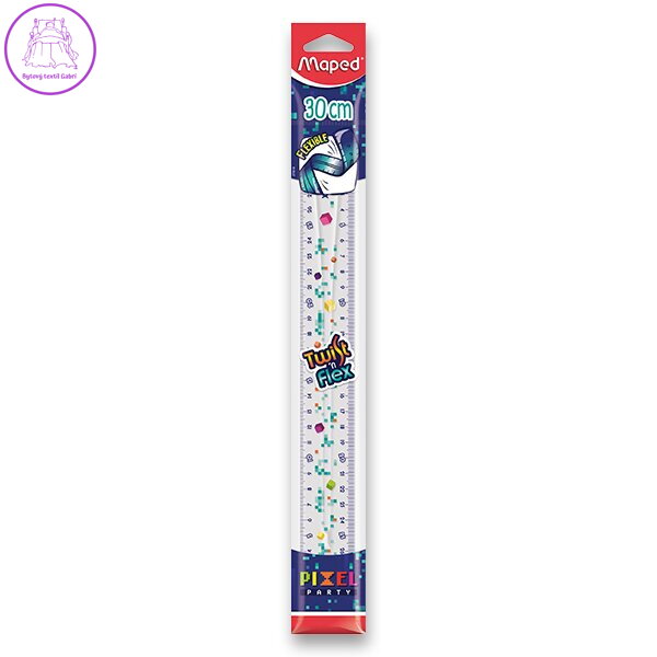 Pravítko MAPED "TWIST'N FLEX" Pixel Party ohybné, nelámavé, 30 cm Pravítko MAPED "TWIST'N FLEX" Pixel Party ohybné, nelámavé, 30 cm