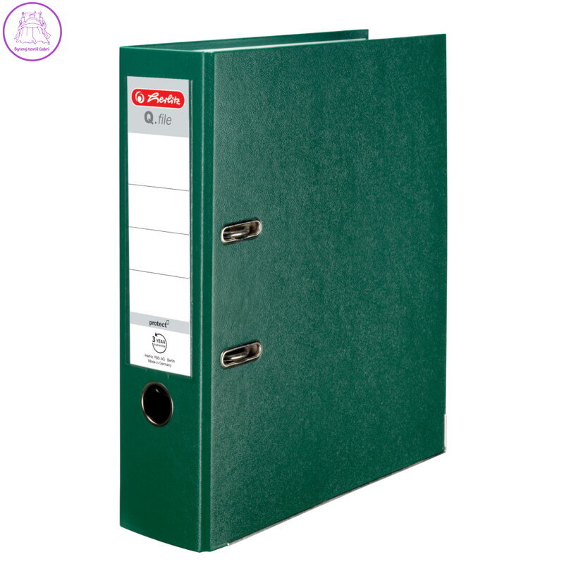 Pořadač pákový Herlitz A4 80 mm zelený