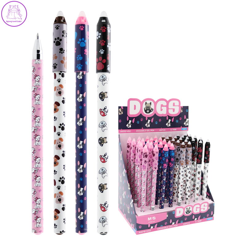 Roller gélový/gumovací M&G iErase Cats&Dogs 0,7 mm, modrý Roller gélový/gumovací M&G iErase Cats&Dogs 0,7 mm, modrý