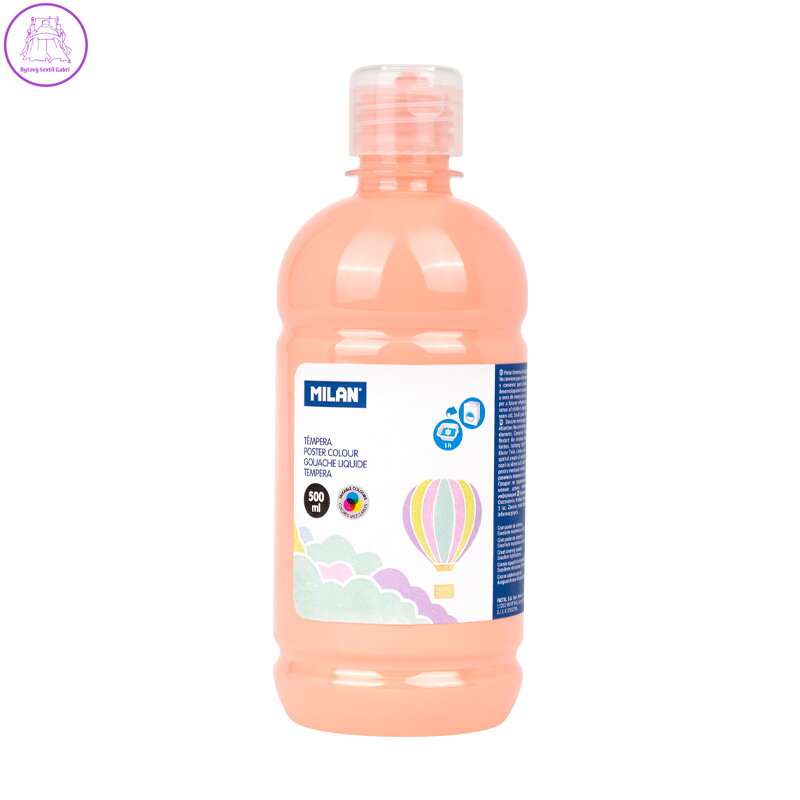 Barva temperová 500ml oranžová pastelová
