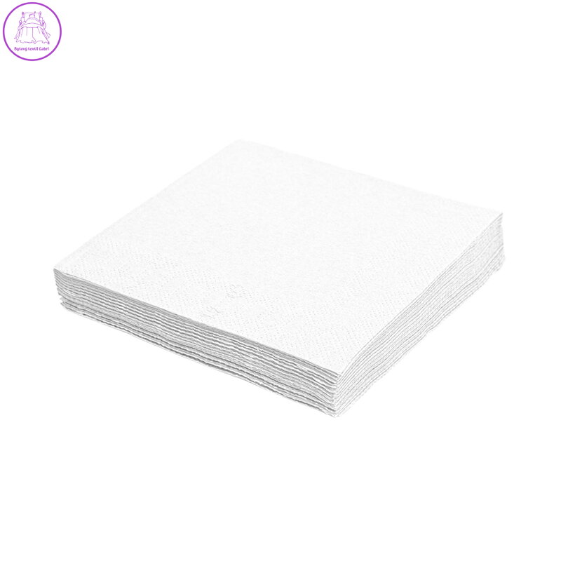 Ubrousky 1-vrstvé 30 x 30 cm bílé 70 ks